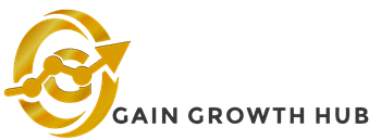 Gain Growth Hub Brand Identity As Logo Display